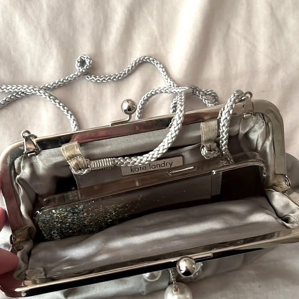 Kate landry gray clutch